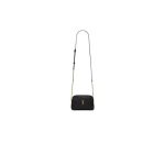 Black YSL Gaby zipped pouch in quilted lambskin