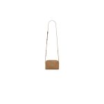 Beige YSL Gaby zipped pouch in quilted lambskin