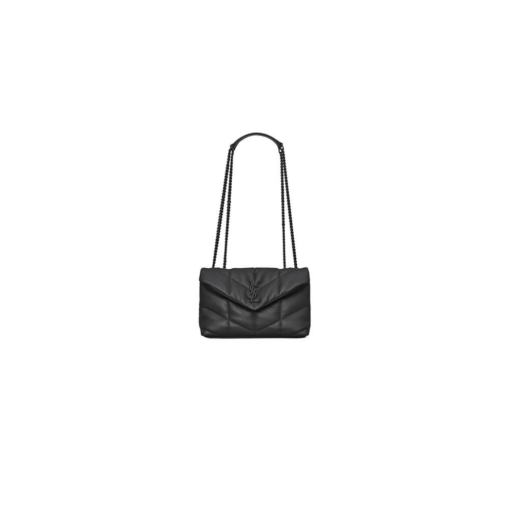 Black YSL Toy Puffer in lambskin