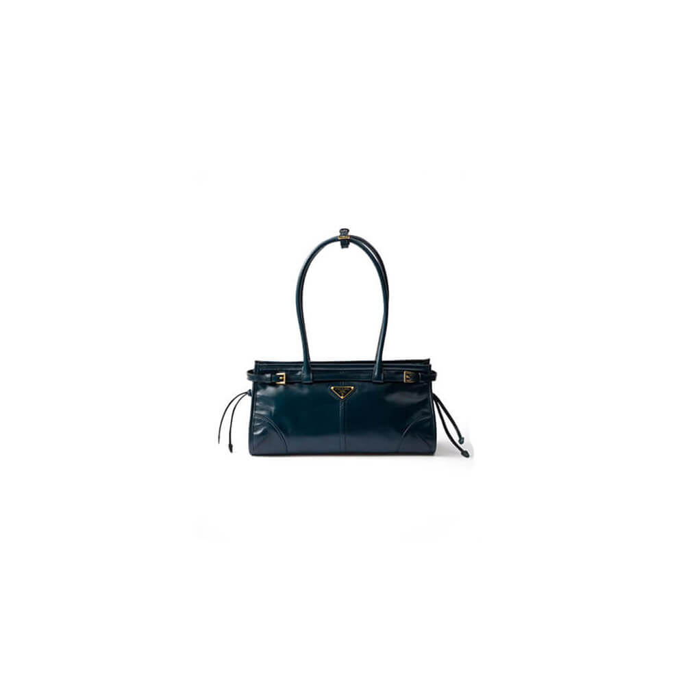 Denim Prada Medium leather handbag (high-end grade)