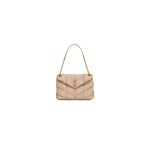 Beige YSL PUFFER MEDIUM in Nappa leather