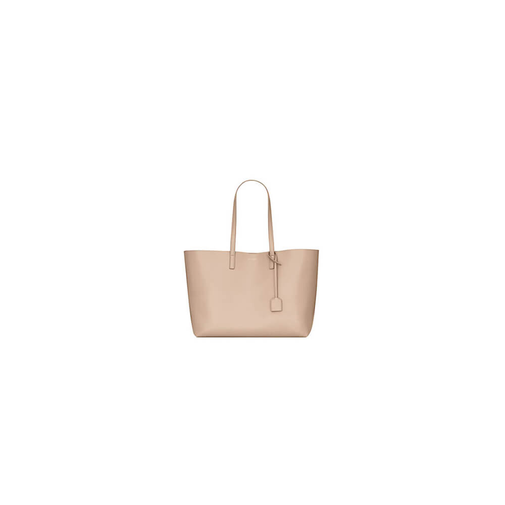 Dark beige YSL Shopping Saint Laurent leather