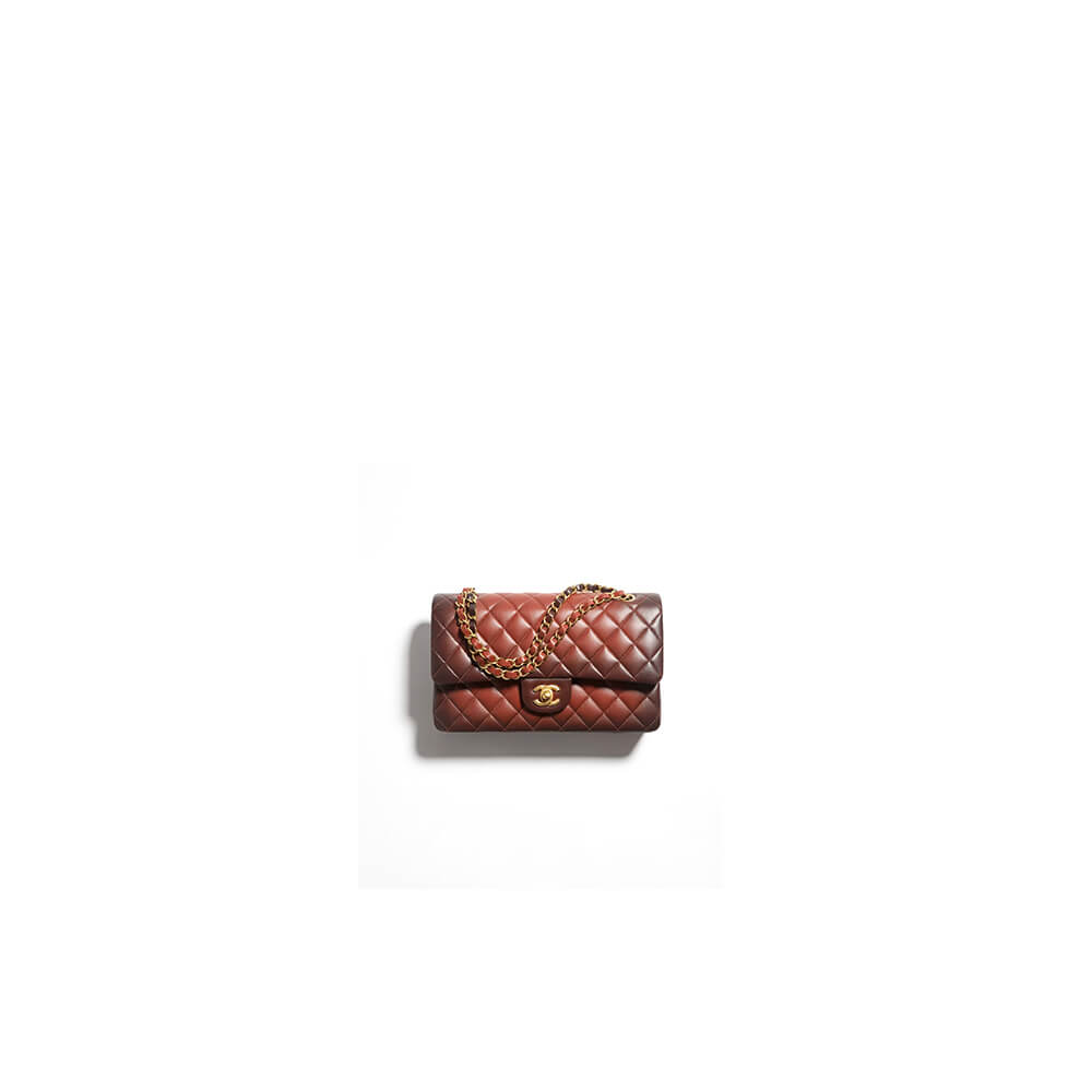 Brown CHANEL CLASSIC 11.12 HANDBAG (high-end grade)