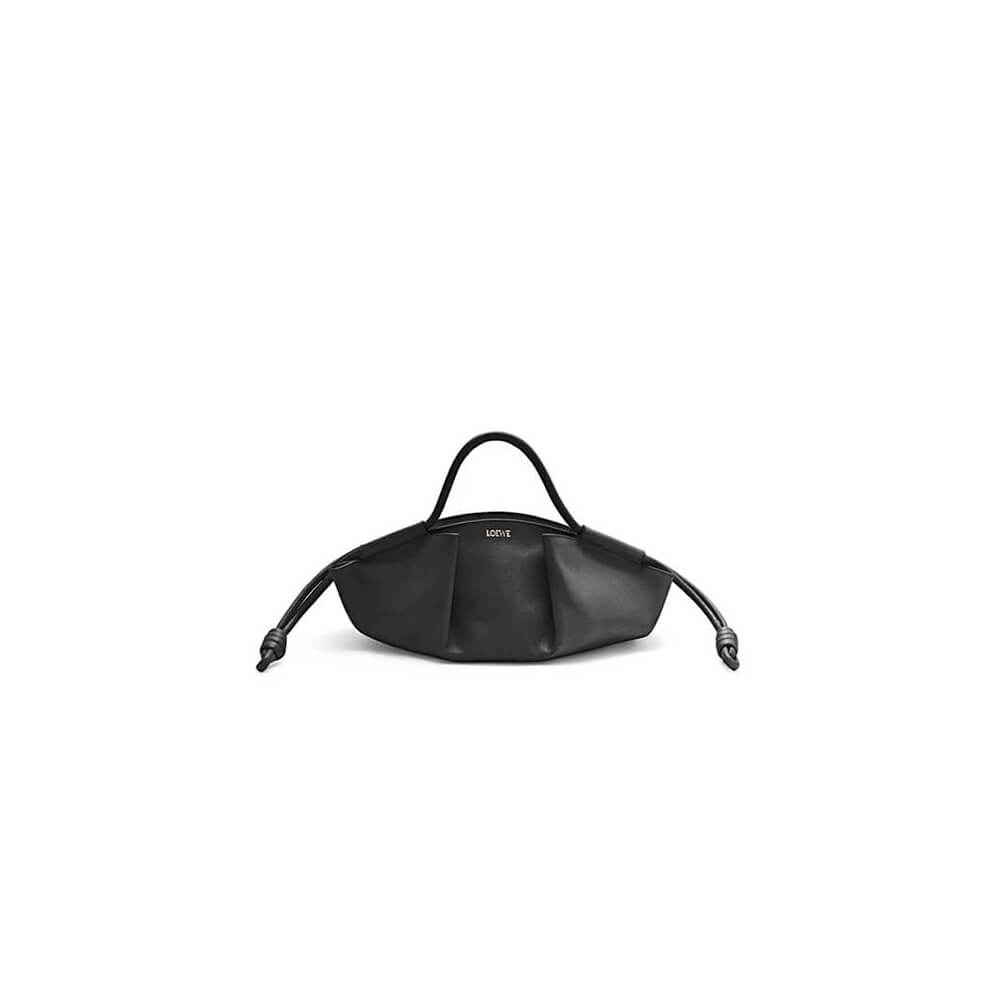 Black Loewe Small Paseo bag in shiny nappa calfskin (high-end grade)