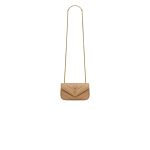 Beige YSL LOULOU MINI in lambskin