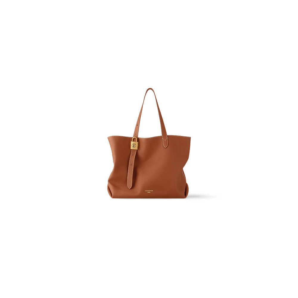 Cognac Brown LV Low Key Cabas MM