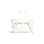 White CELINE NANO BELT BAG