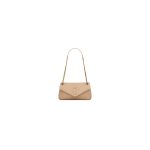 Dark YSL CALYPSO small in plunged lambskin
