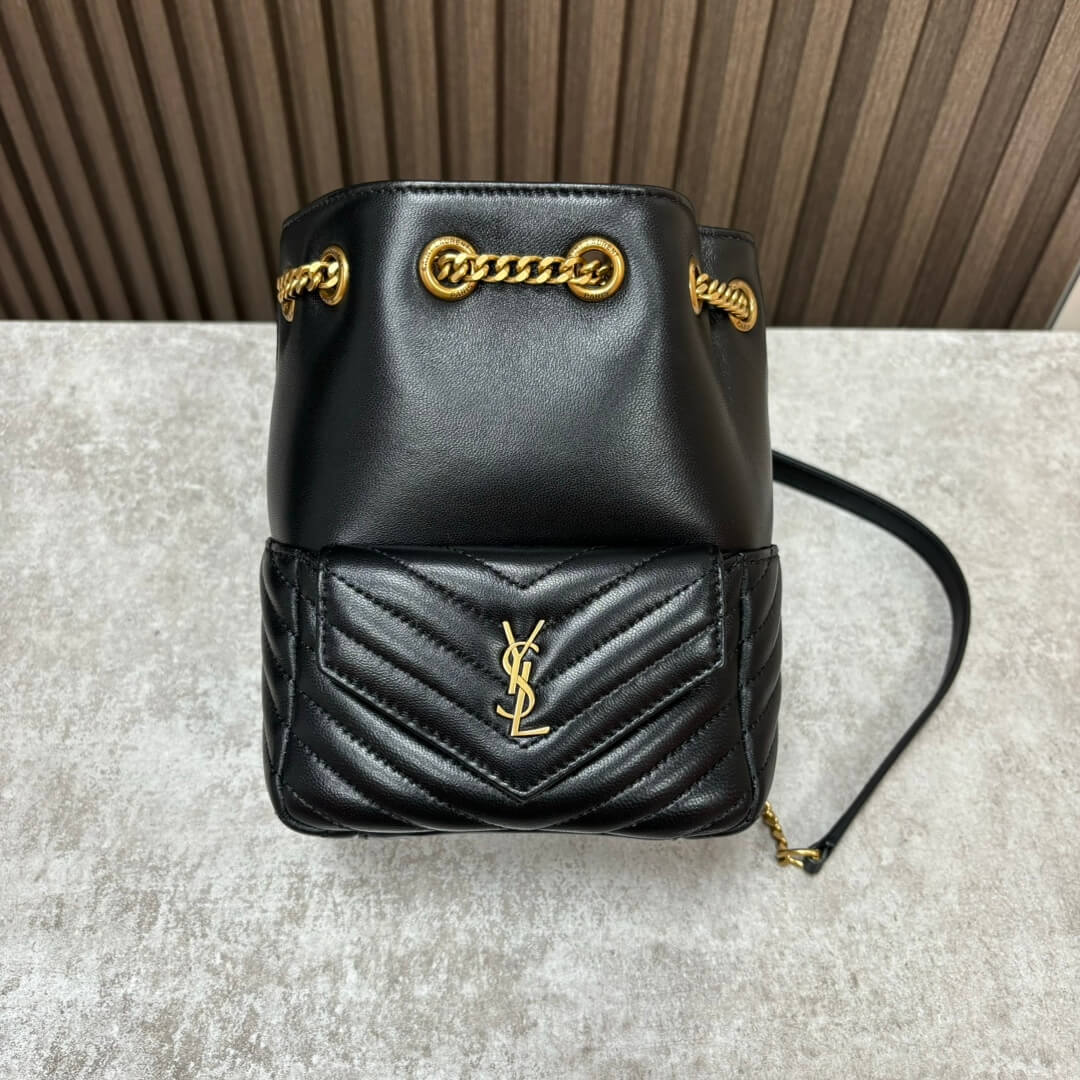YSL Joe quilted lambskin mini bucket bag - Image 2
