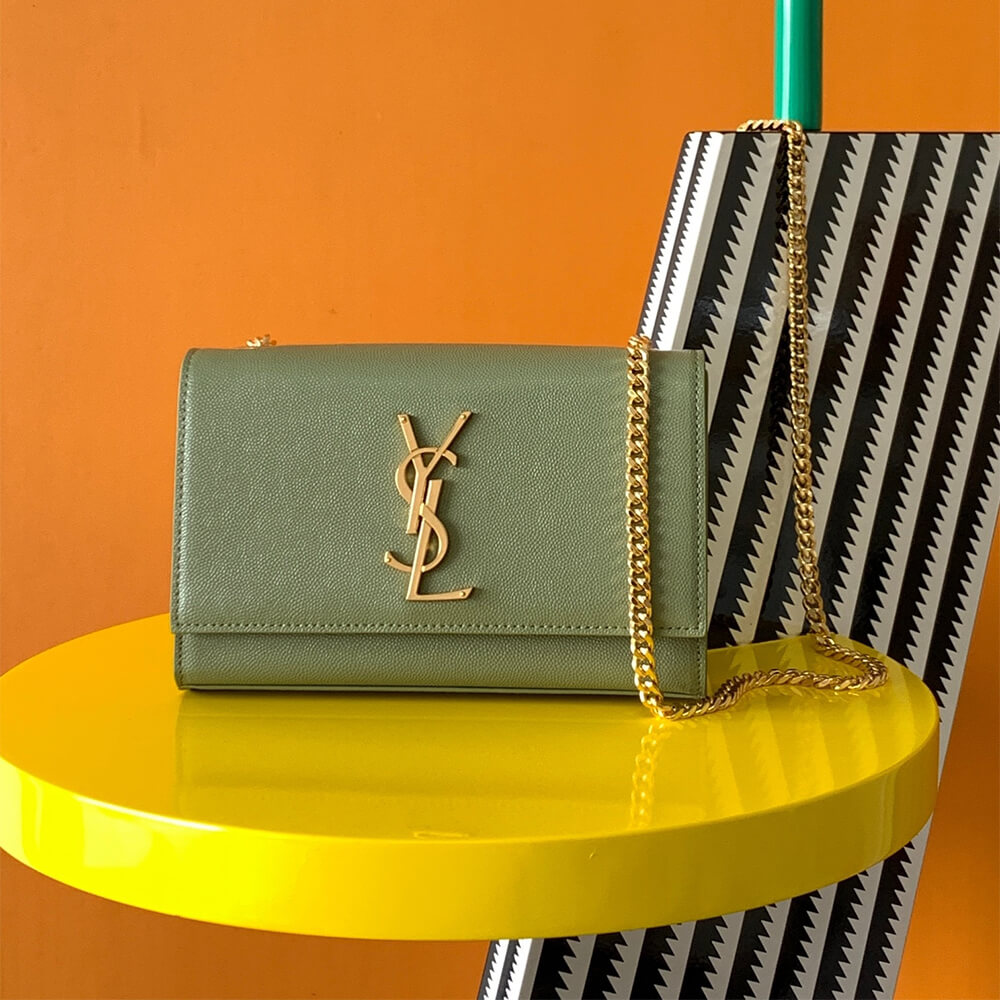 Calfskin YSL KATE SMALL SHOULDER BAG - Image 2