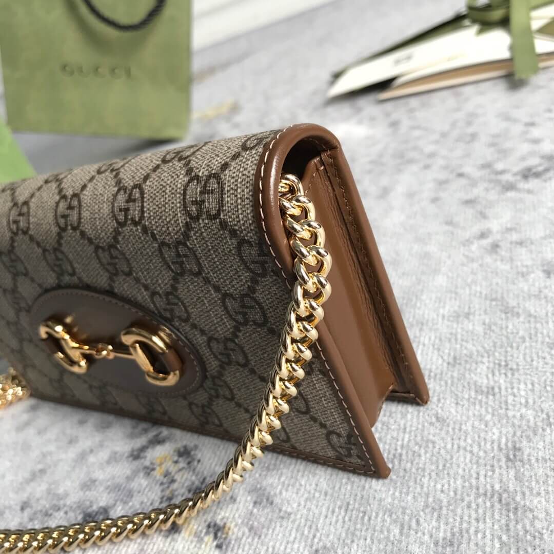 Gucci Horse Buckle 1955 Chain Wallet - Image 3