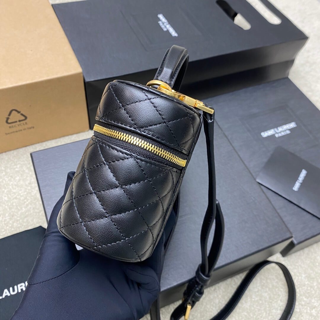 Black YSL GABY lambskin cosmetic bag - Image 3