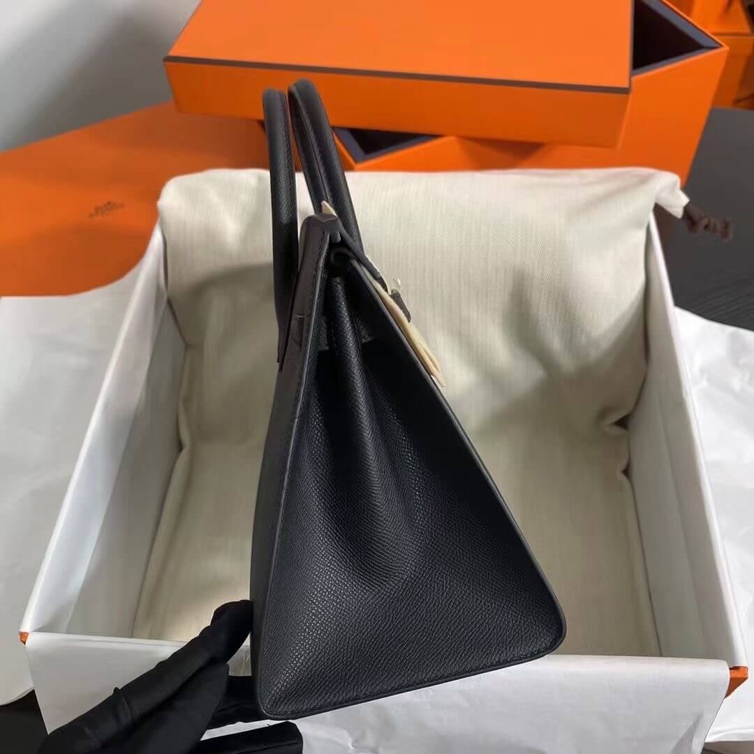 Black Hermes Birkin 25 Sellier (High-end Grade) - Image 3