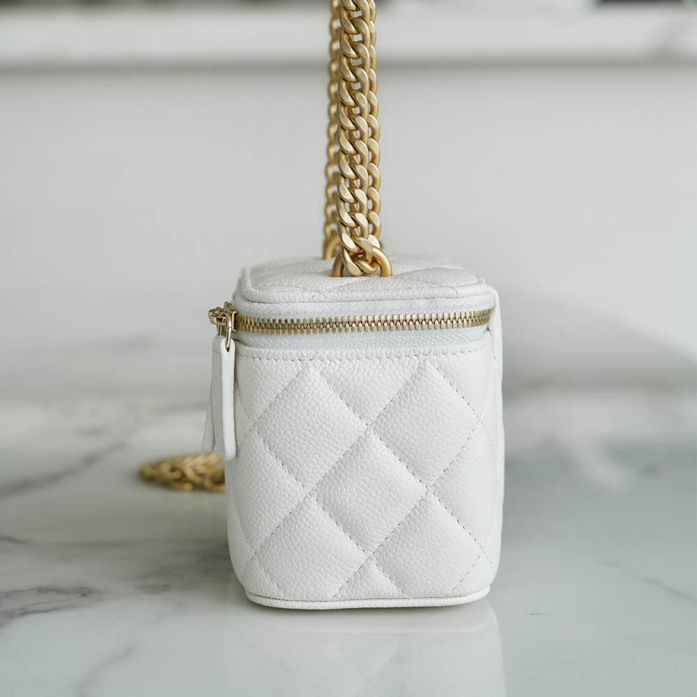 Chanel small gold ball makeup bag - Image 3