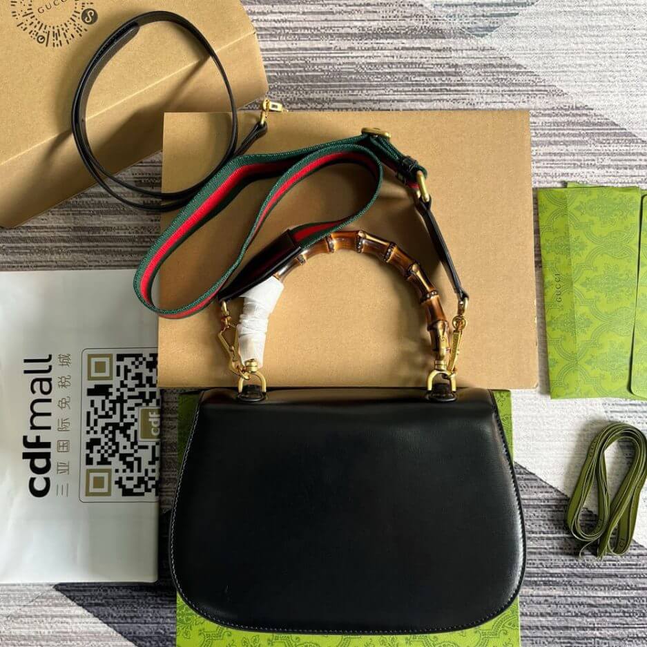 GUCCI BAMBOO 1947 MEDIUM TOP HANDLE BAG - Image 4