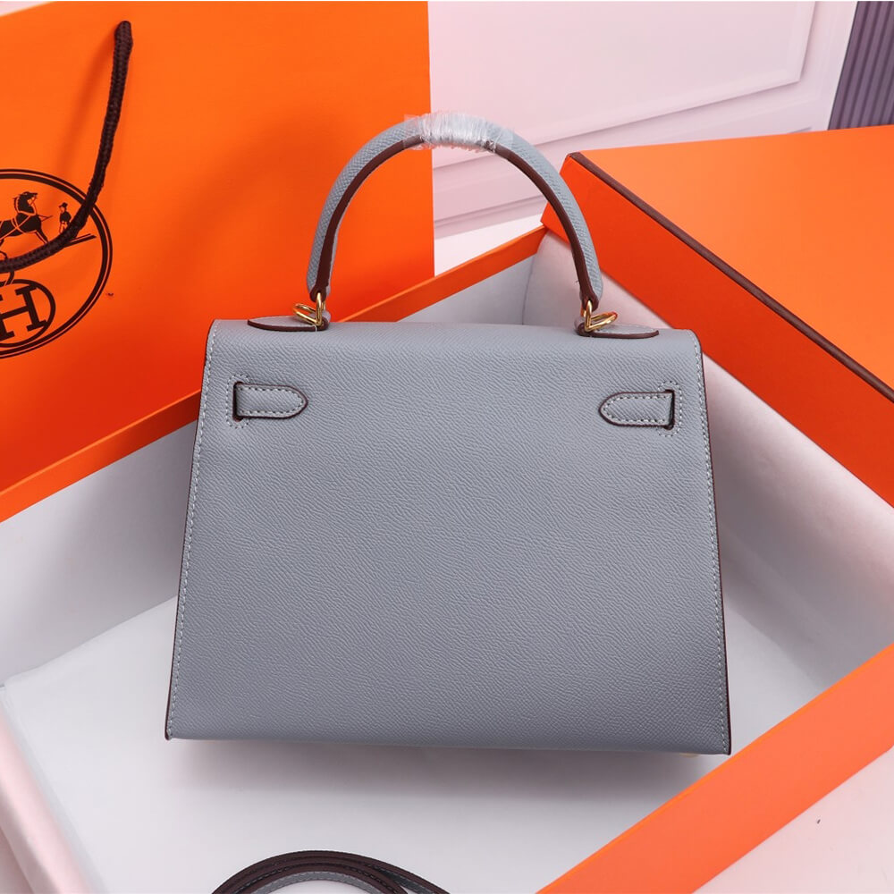 Linen Blue Hermes Kelly 25 - Image 4
