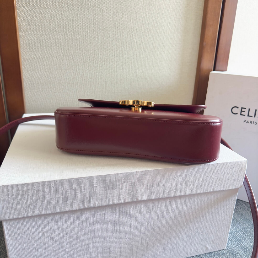 CELINE TEEN CELINE LOLA bag in shiny calf leather(High-end Grade) - Image 5