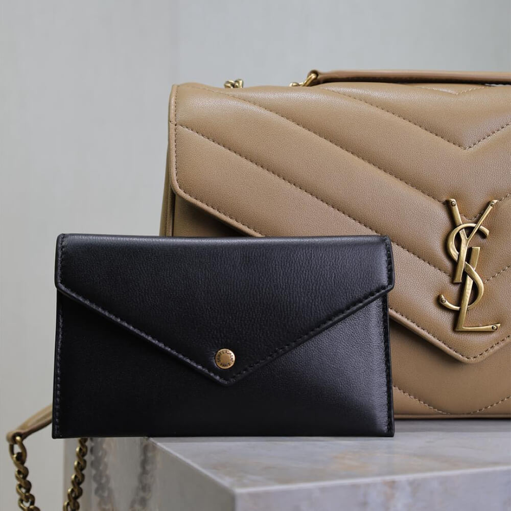 Beige YSL LOULOU medium in MATELASSE lambskin - Image 6