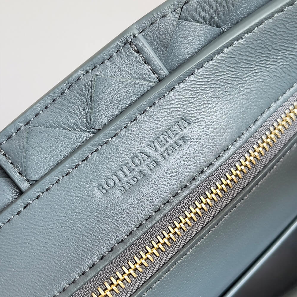 Pale Blue Bottega Veneta Small Andiamo - Image 7