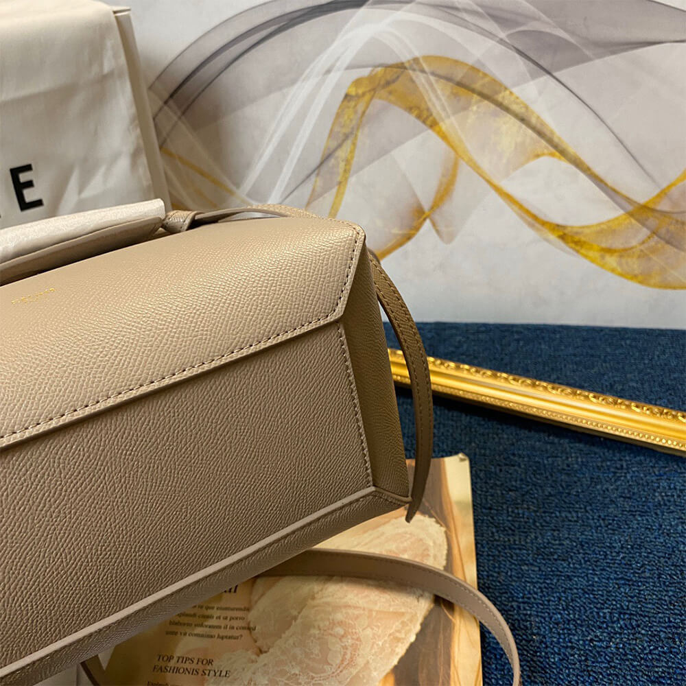 LIGHT TAUPE CELINE MICRO BELT BAG - Image 7