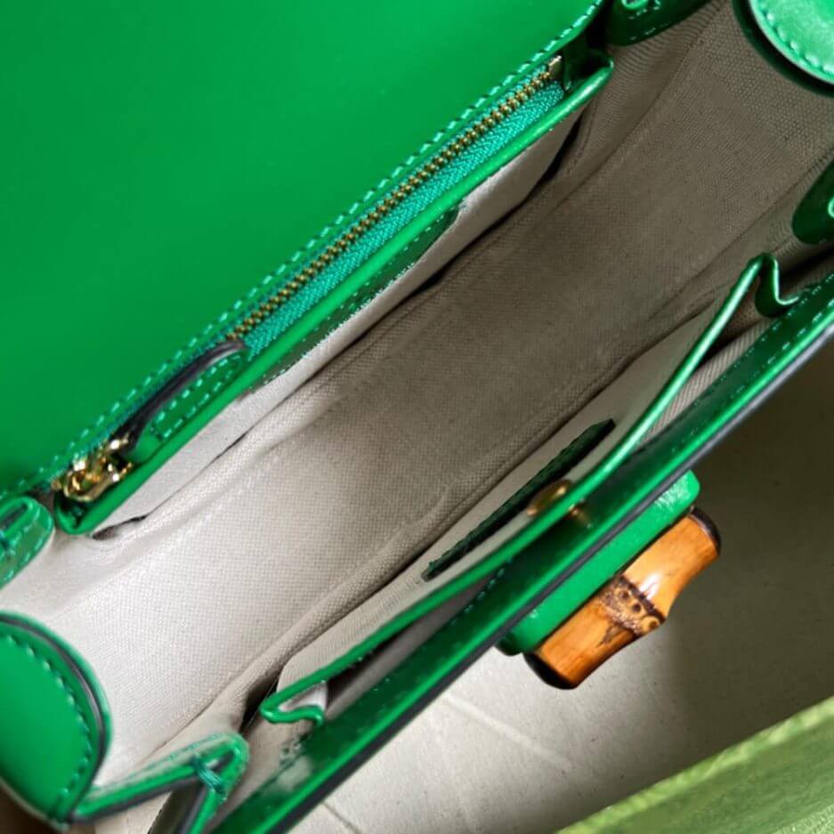 GUCCI BAMBOO 1947 JUMBO GG SMALL TOP HANDLE BAG - Image 8