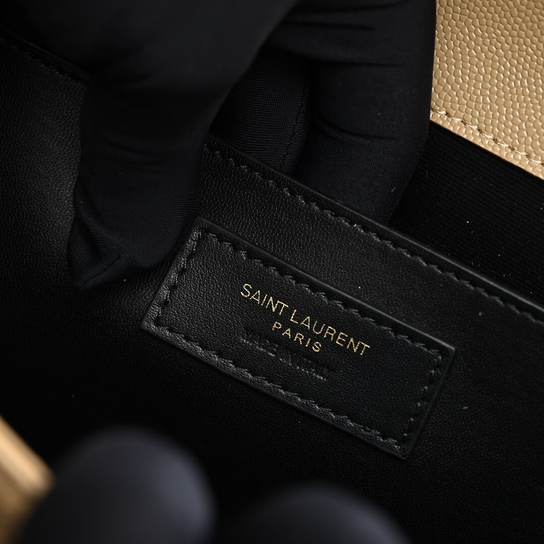 YSL ENVELOPE MEDIUM IN QUILTED GRAIN DE POUDRE EMBOSSED LEATHER - Image 8