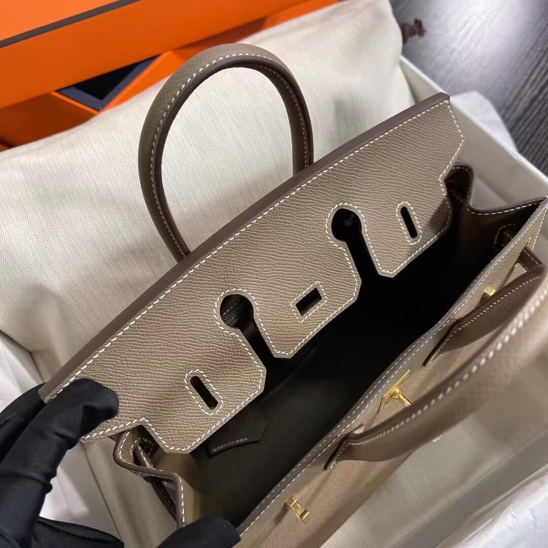 Etoupe Hermes Birkin 25 Sellier (High-end Grade) - Image 8